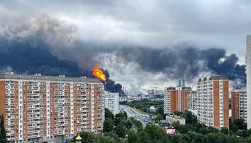 VIDEO: Obrovské výbuchy a požiar. Moskva čelila najväčšiemu ukrajinskému útoku za dva roky