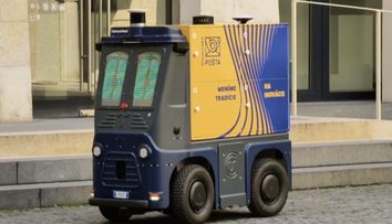 Zásielky chodia bez poštárov. Slovenská pošta v centre Bratislavy testuje doručovanie autonómnym vozidlom