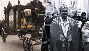 VIDEO: Pohreb rómskeho kráľa v Košiciach. Vystavili ho v zlatej truhle, lúčil sa dav ľudí