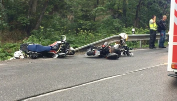 Pri Vernári sa čelne zrazili dvaja motorkári. Nedopadlo to dobre