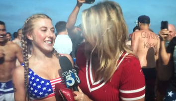 Autentické spravodajstvo: Muž nezvládol silu pivného moku, odniesla to reportérka