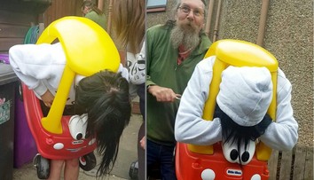 Komická dohra oslavy: Žena sa zasekla v detskom autíčku, vyslobodili ju nožom na chlieb