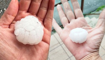 FOTO: Na východe Slovenska padali krúpy veľké ako golfové loptičky