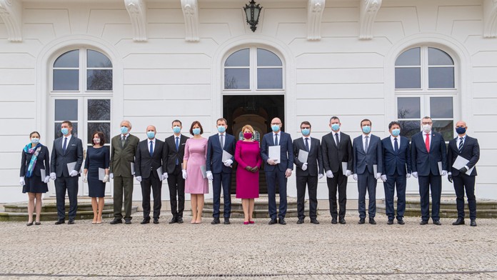 Vláda vymenovaná prezidentkou SR po parlamentných voľbách v roku 2020