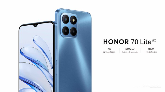HONOR 70 Lite, cenovo dostupný smartfón s plnou podporou 5G, vysokou kapacitou batérie a veľkým úložiskom, od dnešného dňa nájdete aj na Slovensku