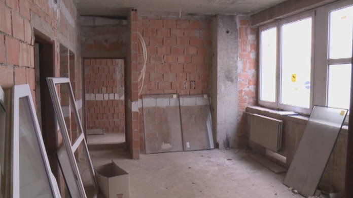 Stavenisko nemocnice v Žiari nad Hronom.