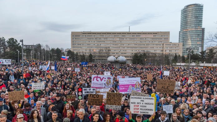Protivládny protest (15. 3.)