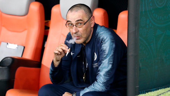 Maurizio Sarri s cigaretou.