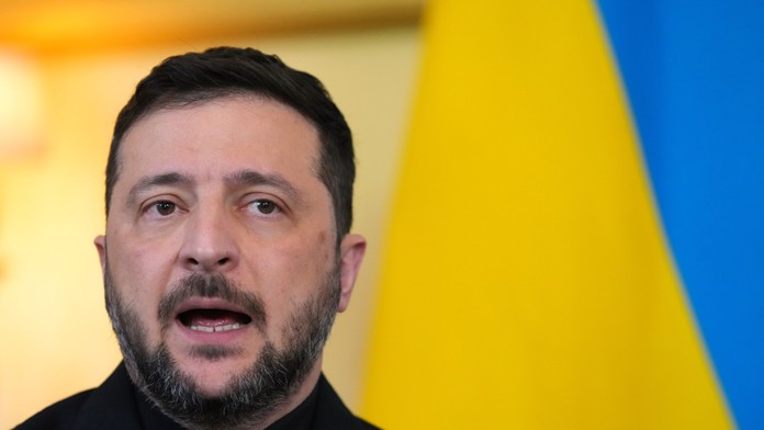 Na snímke ukrajinský prezident Volodymyr Zelenskyj.