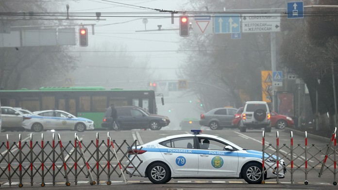 Kazašská polícia, ilustračná snímka.