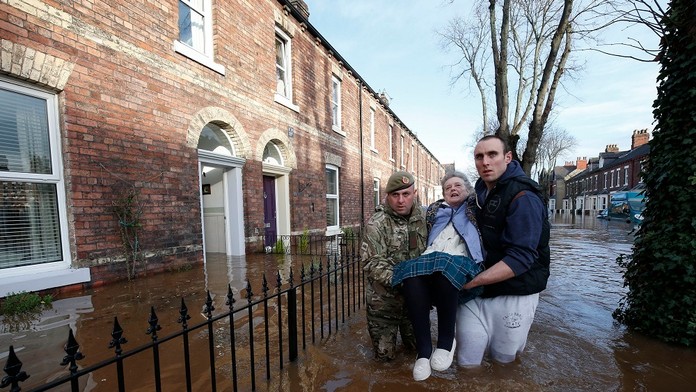 Záplavy v Británii.
