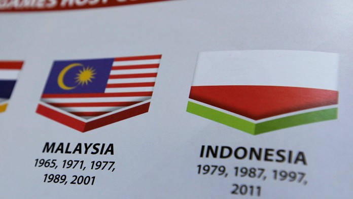 Zamenená vlajka Indonézie, ktorú si mýlia s poľskou.