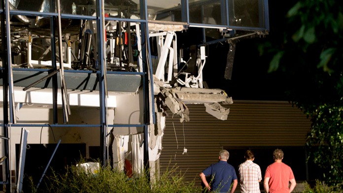 Výbuch v meste Chimay.