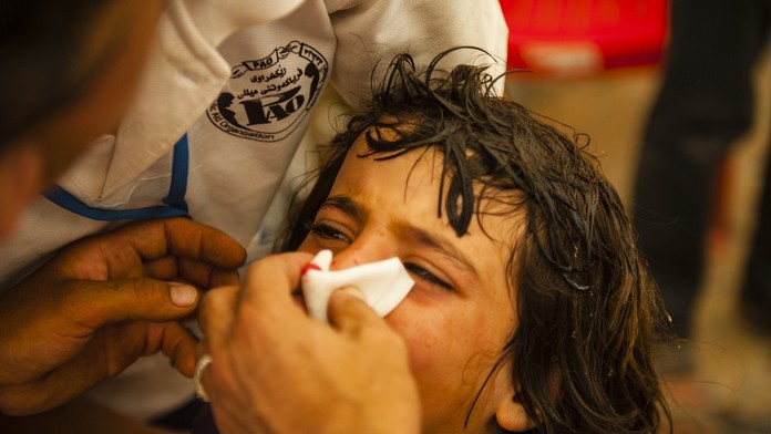 Irak, obeť, dieťa.