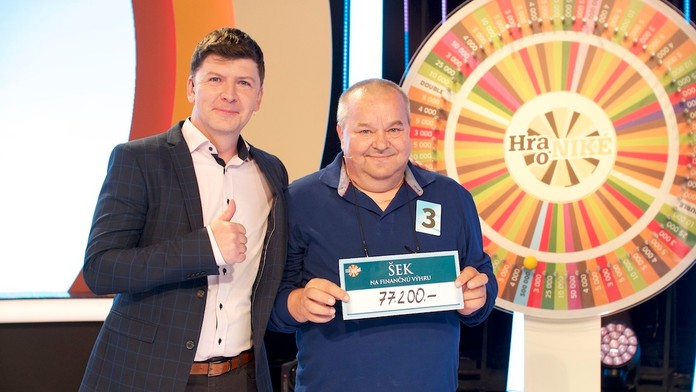 Peter so šekom na výhru.
