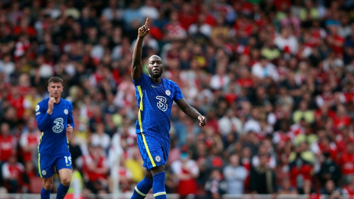 Romelu Lukaku v drese Chelsea.