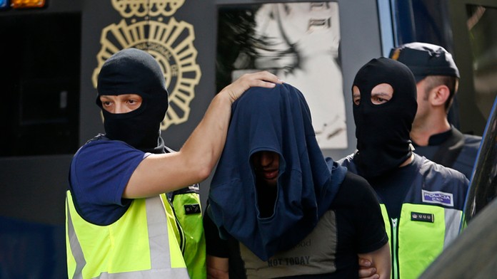 Maročana zadržali počas razie v centre Madridu. 