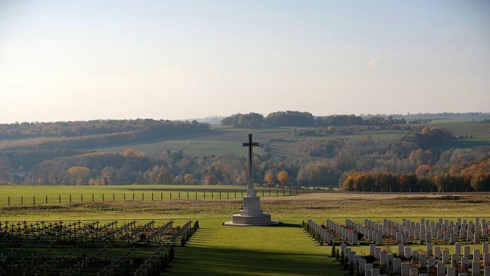 Pamätník padlým britským vojakom pri severofrancúzskej obci Thiepval.