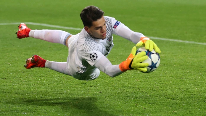 Ederson Santana de Moraes na archívnej snímke.