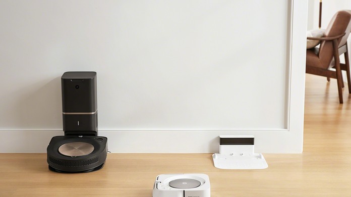 Keď Roomba dovysáva, povie Braave, aby začala mopovať.