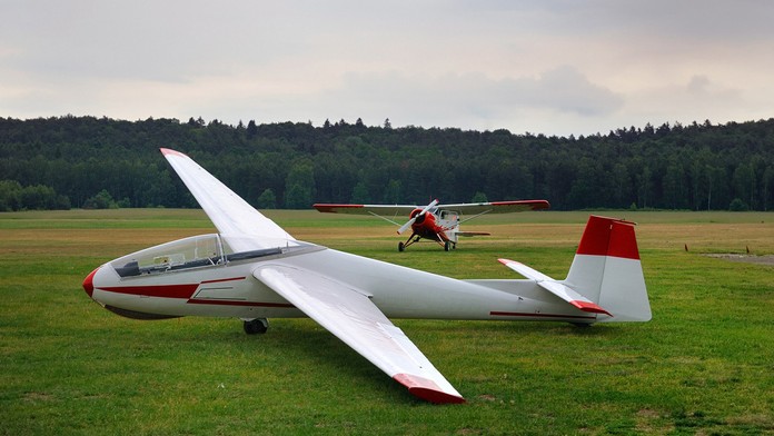 Ultraľahké lietadlo.