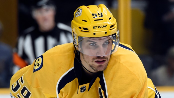 Roman Josi počas tréningu.