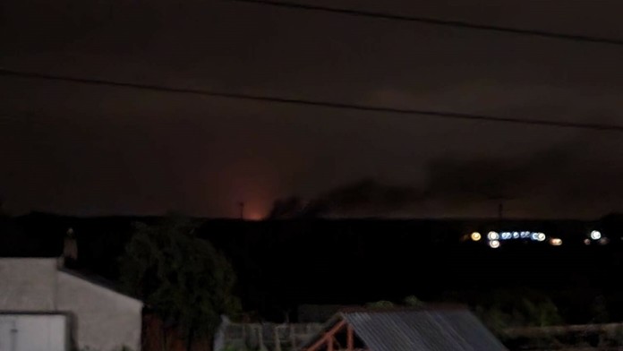 Požiar skládky v Budmericiach