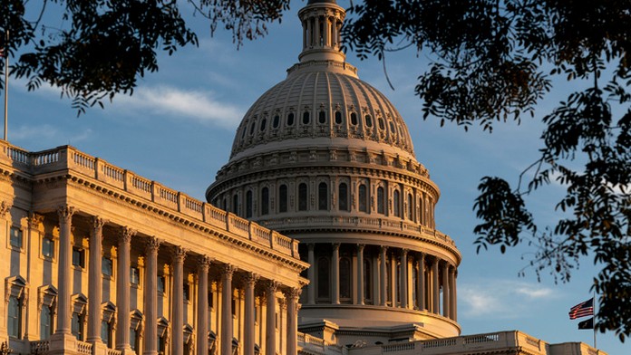 Budovu Kapitolu vo Washingtone. 