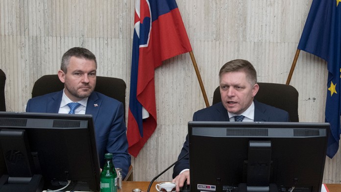 Peter Pellegrini a Robert Fico.