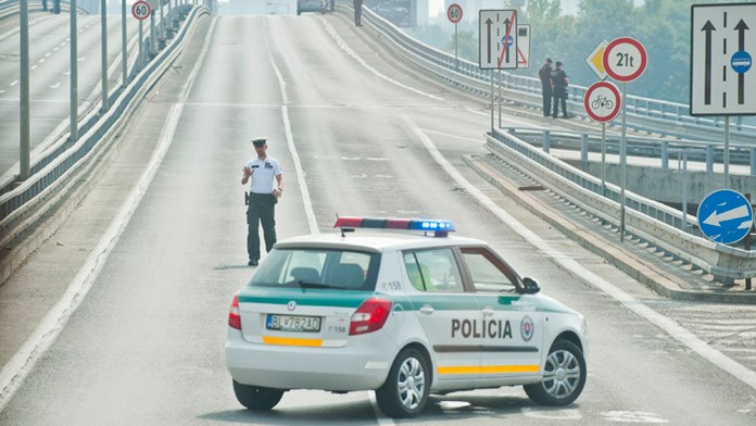 Dopravné obmedzenia v Bratislave.