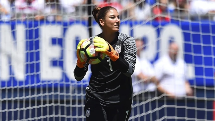 Americká futbalová brankárka Hope Solo.