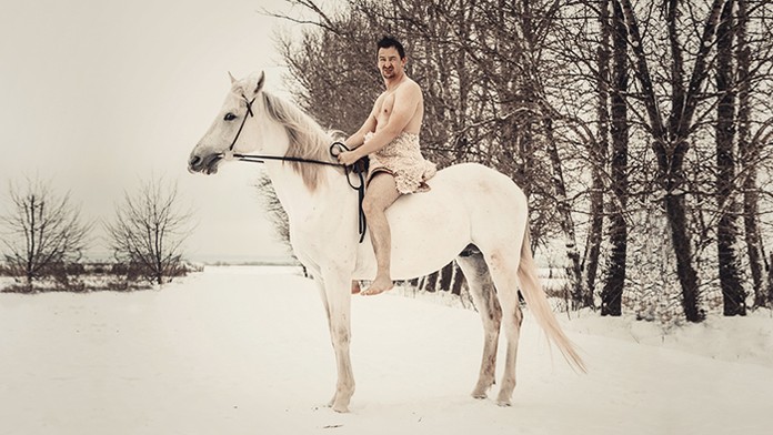 Martin na bielom koni (ilustračná snímka)