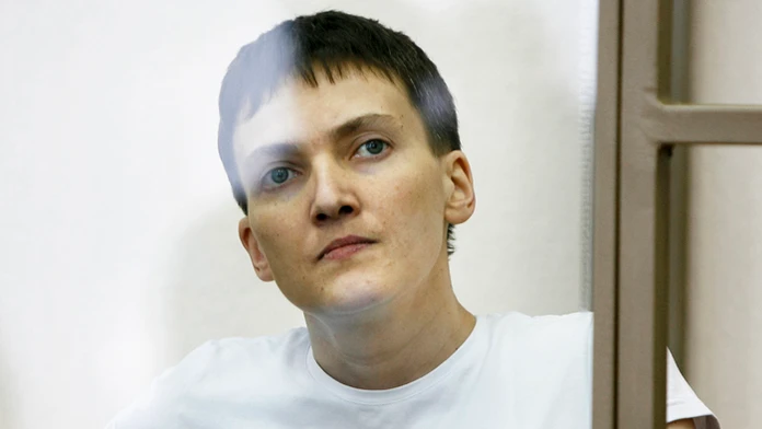 Ukrajinská pilotka Nadija Savčenková. 