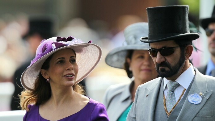 Muhammad bin Rašíd Al Maktúm s princeznou Hájou