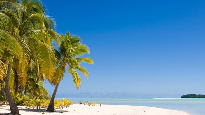 Cookove ostrovy - atol Aitutaki.