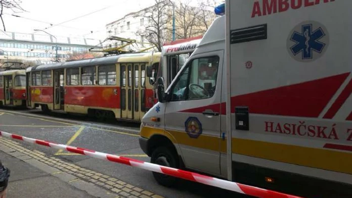 Zrážka električiek na Floriánskom námestí v Bratislave