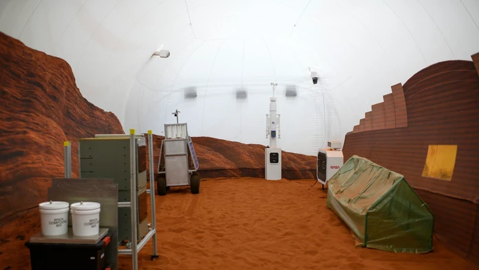 Model Mars Dune Alpha, v ktorom vedci strávili viac ako rok.