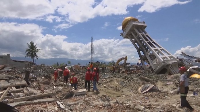 Indonézia po zemetrasení.