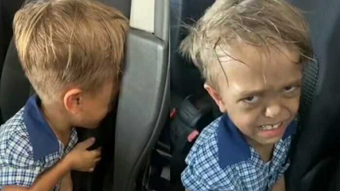 Quaden na rugbyovom zápase.