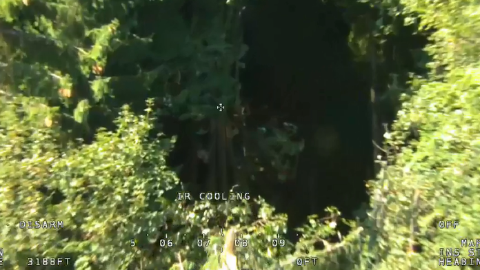 Letecká snímka na miesto nešťastia 