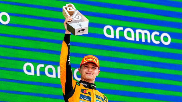 Lando Norris z McLarenu obsadil na VC Španielska druhé miesto.
