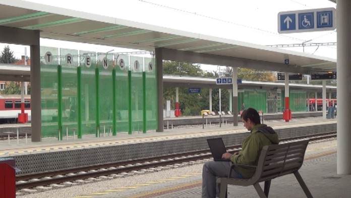 Obnovená stanica v Trenčíne.