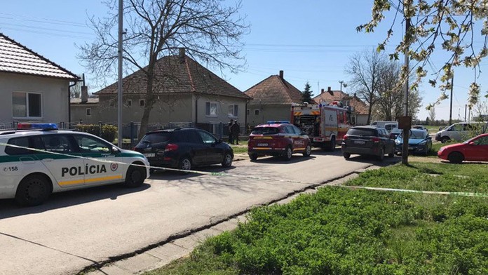 Dom vo Vrábľoch, kde sa stal pracovný úraz.