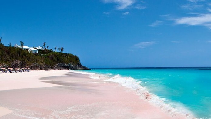 Ružová pláž Bahamy