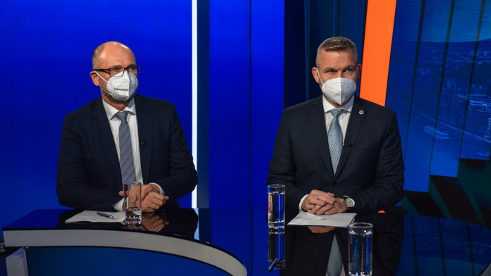 Richard Sulík a Peter Pellegrini v Na telo.