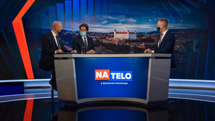 Jaroslav Naď a Robert Kaliňák v Na telo.