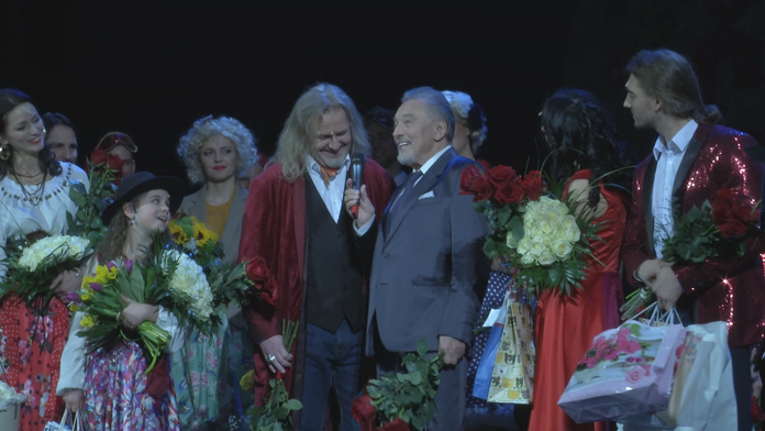 Karel Gott na premiére muzikálu Čas ruží