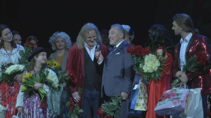Karel Gott na premiére muzikálu Čas ruží