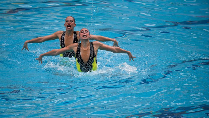 Slovenské akvabely Naďa Daabousová a Jana Labáthová.