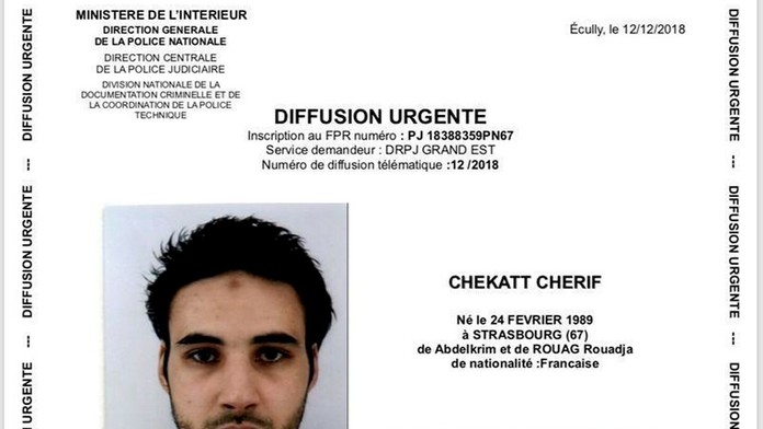 Na snímke Chérif Chekatt, strelec z vianočných trhov